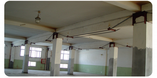 東營(yíng)某廠房預(yù)應(yīng)力加固